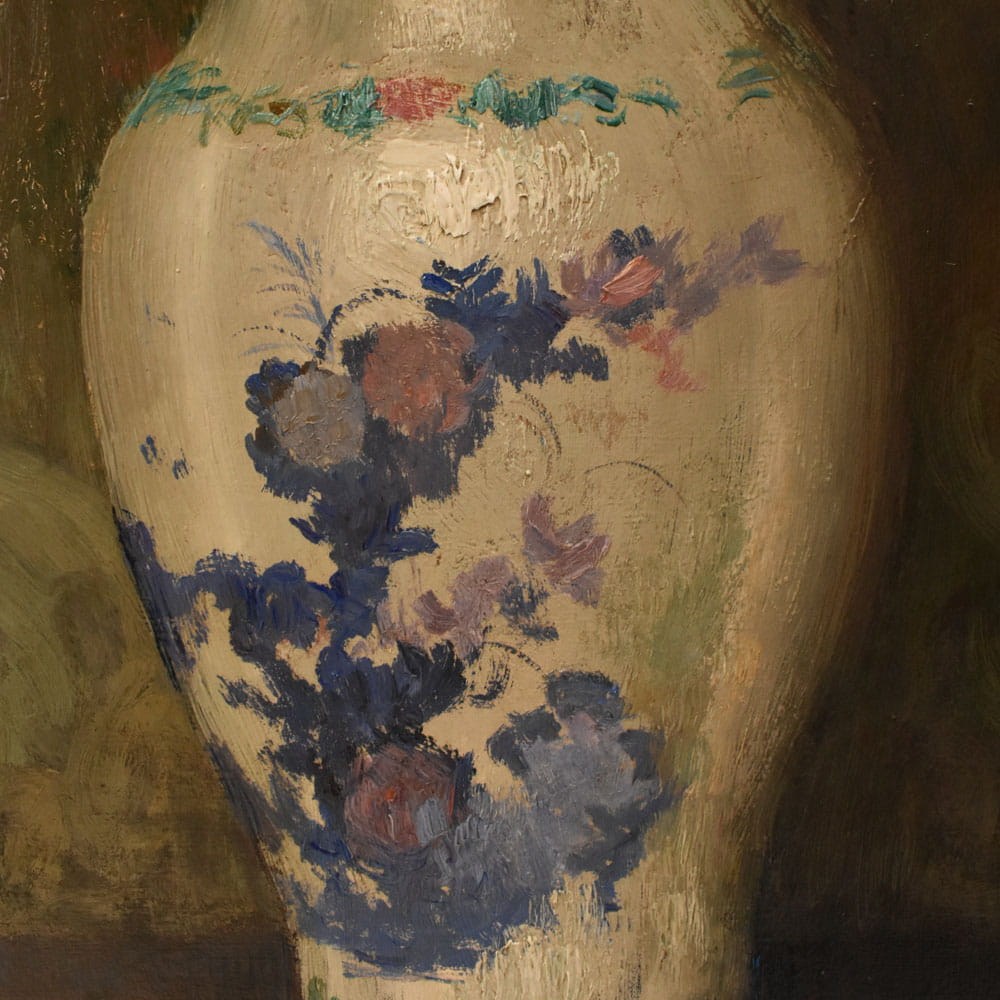 QF785 5a antique floral painting flower oil still life